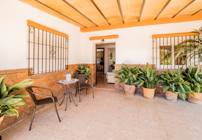 Terrace of this rural house in Alhaurín el Grande