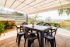 Terrace of this rural house in Pizarra