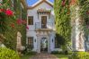 Entrance of this luxury villa in Malaga
