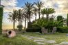 Garden of this luxury villa in Malaga