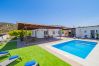 Private pool of the accommodation and its surrounding environment on a fenced and intimate plot