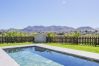 Views from the pool of the accommodation in Cártama, Málaga.