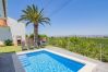 Swimming pool of the charming rural house situated in Alhaurín de la torre